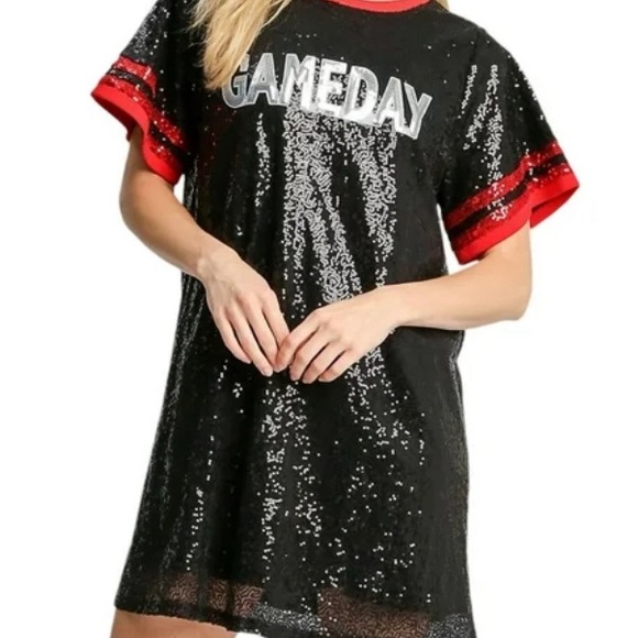 Umgee Sequin Game Day Mini Dress - Picture 3 of 11